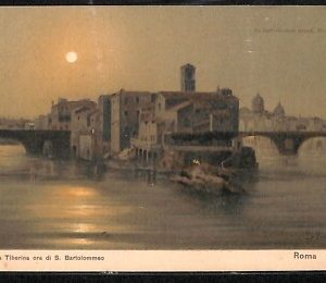 ab3398 - CARTOLINA D'EPOCA - Roma provincia  - Tiberina