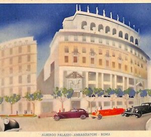 ab0832 - CARTOLINA D'EPOCA - ROMA Città : Albergo Palazzo Ambasciatori