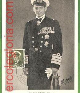 32648 - Greenland -  MAXIMUM CARD  -  1952 -  Royalty, Frederik IX