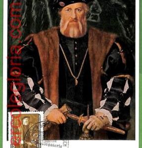 32636 - Germany -  MAXIMUM CARD  - 1957 - ART, Painter Hans Holbein Royalty