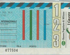 C0195 - Vecchio  BIGLIETTO PARTITA  CALCIO - 1992/1993 : INTER - MILAN