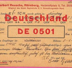 af8713 - Deutschland GERMANY - RADIO CARD - Nurnberg - 1930's