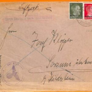 99146 - ESTONIA   - POSTAL HISTORY - Overprinted OSTLAND German stamp on COVER