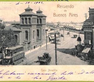 af0400 - ARGENTINA - VINTAGE POSTCARD - Buenos Aires - Casa Amarilla - 1902
