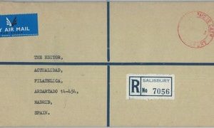 82306 - RHODESIA - POSTAL HISTORY - Official Mail COVER to SPAIN + LEAFLET 1973