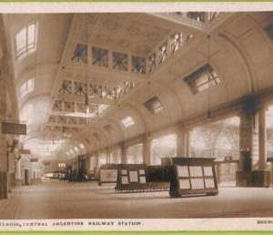 af0406 - ARGENTINA - VINTAGE POSTCARD -Buenos Aires-Central Railway Station-1923