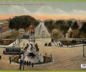 38900 - ARGENTINA - VINTAGE POSTCARD -  Buenos Aires, Plaza Italia - 1910