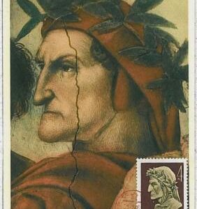 37235 - Russia  - MAXIMUM CARD USSR : Dante Alighieri LITTERATUTE - 1965