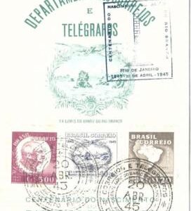 69196 - BRAZIL - POSTAL HISTORY - RHM F.O. 1 - Special Card 1945 - MAPS