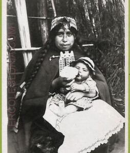 aa5526 - CHILE - Vintage Postcard - INDIOS - Real photo