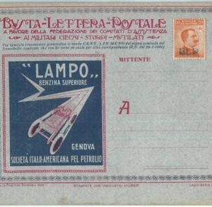 69597 - ITALY - POSTAL HISTORY - BLP Advertising COVER # 2  - AUTO petrol CARS