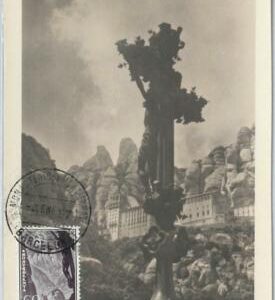 48399 - SPAIN - MAXIMUM CARD  - Architecture: Montserrat 1957