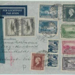 66830 - NETHERLANDS Dutch Indies - Postal History: COVER with CIVIL CENSOR 1946