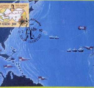 ad3258 - SAN MARINO - Postal History - MAXIMUM CARD -  1992  Cristoforo Colombo
