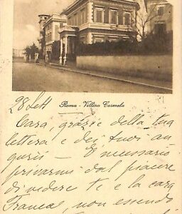 ab0888 - CARTOLINA D'EPOCA - ROMA Città : Villino Garmela