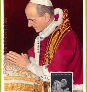 ad3281 - VATICAN - Postal History - MAXIMUM CARD - 1965 - RELIGION, Pope