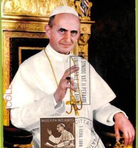 ad3282 - VATICAN - Postal History - MAXIMUM CARD - 1966 - RELIGION, Pope