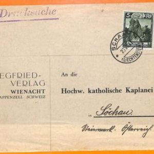 99319 - LIECHTENSTEIN - POSTAL HISTORY - Cover to AUSTRIA 1931 - Hunting