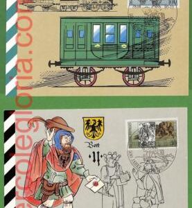 ag7369 - GERMANY - Set of 4  MAXIMUM CARD -   Transport
