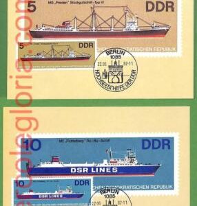 ag7462 - GERMANY - Set of 6  MAXIMUM CARD - 22.06.1982 - Navi, Ships