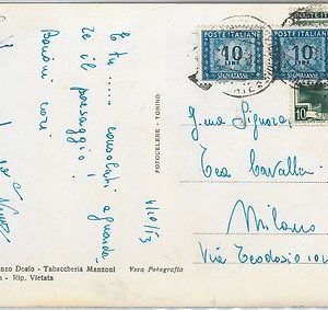 54109 -  REPUBBLICA - Storia Postale: SEGNATASSE su CARTOLINA - LAVORO  1953