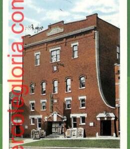 ah2197 - VINTAGE POSTCARD - MASONIC Hall and Palace Theatre, Mt.Carmel