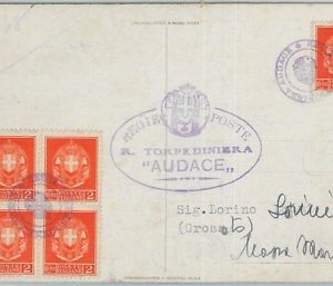 71235 - ITALIA - STORIA POSTALE : MARINA R. Nave Torpediniera AUDACE