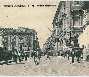 35656  CARTOLINA d'Epoca CATANIA: Palazzo Municipale 1907