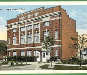ah2242 - VINTAGE POSTCARD - MASONIC Temple, Cicero