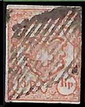 94987bA - SWITZERLAND -  STAMPS  - Zumstein # 20 -  Fine  USED
