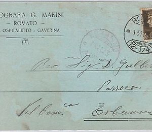 43859   CARTOLINA d'Epoca - BRESCIA :  ROVATO 1933 - PUBBLICITARIA  : Fotografia