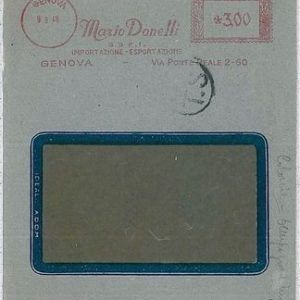 37708  - REPUBBLICA: Storia Postale - AFFRANCATURA MECCANICA Rossa - DONELLI