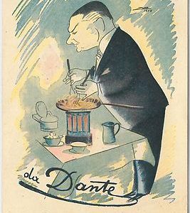 53203  - CARTOLINA d'Epoca PUBBLICITARIA - Trieste - Ristorante a Dante 1954