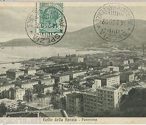 60266  - CARTOLINA d'Epoca - LA SPEZIA  -  GOLFO: PANORAMA  1920