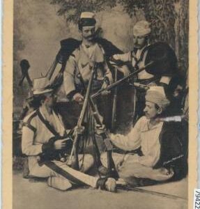 79422 - ALBANIA - VINTAGE Ethnic POSTCARD  -  Posta Militare postmark 1941