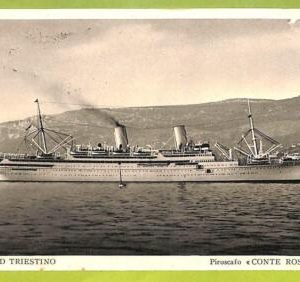 af7757 - INDIA- VINTAGE POSTCARD  Ansichtskarten - 1939 -  SHIP "Conte Rosso"