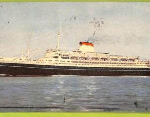 af7769  - ITALY -VINTAGE POSTCARD Ansichtskarten -1961 SHIP "Cristoforo Colombo"