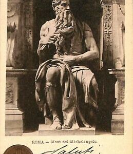 ab0543 - POSTAL VINTAGE - ROMA Ciudad: Moisés de Miguel Ángel