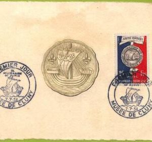ad3335 - FRANCE - Postal History - MAXIMUM CARD - 1951 - Cluny Museum