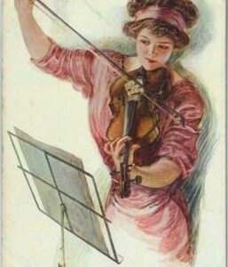 91878 - POSTAL VINTAGE ILUSTRADA - Glamour MÚSICA: VIOLÍN