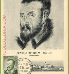 ad3341 - FRANCE - Postal History - MAXIMUM CARD - 1958 - Joachim du Bellay