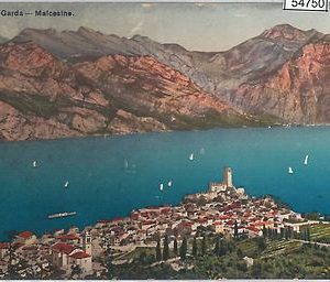 54750 -- CARTOLINA d'Epoca - LAGO di GARDA: Malcesine