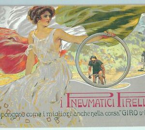 Lib7487 - CARTOLINA d'Epoca PUBBLICITARIA - TERZI Pirelli GIRO ITALIA Ciclismo