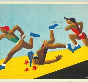 Lib7477 - CARTOLINA d'Epoca Illustrata - LITTORALI  SPORT 1935 - Deseta ATLETICA
