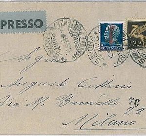 31076   ITALIA RSI - STORIA POSTAL: BUSTA ESPRESSO - 1944
