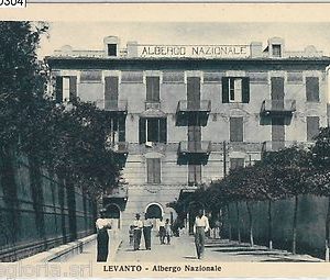 60304  - CARTOLINA d'Epoca - LA SPEZIA provincia -  LEVANTO:  Albergo Nazionale