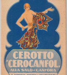 CARTOLINA d'Epoca - PUBBLICITARI: Milano MEDICINA : CEROTTO CEROCANFOR Riccobadi