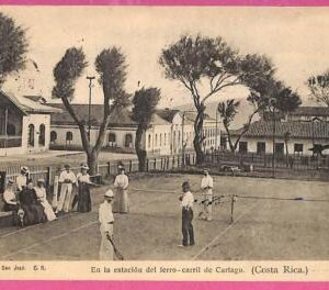 af9467 - VINTAGE  Advertising Illustrated POSTCARD - Costa Rica TENNIS - 1905