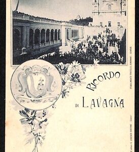 ab2462 - CARTOLINA D'EPOCA GENOVA  Provincia :  Lavagna