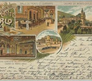 68336 - MONACO - VINTAGE POSTCARD - Monte Carlo:  GRUSS AUS! 1898
